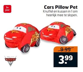 Aanbiedingen Cars pillow pet - Cars - Geldig van 01/08/2017 tot 13/08/2017 bij Trekpleister