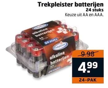 Aanbiedingen Trekpleister batterijen - Huismerk - Trekpleister - Geldig van 01/08/2017 tot 13/08/2017 bij Trekpleister