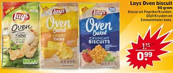 Aanbiedingen Lays oven biscuit - Lay's - Geldig van 01/08/2017 tot 13/08/2017 bij Trekpleister
