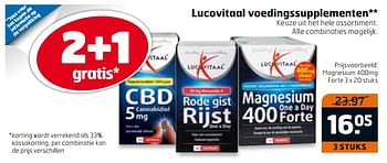 Aanbiedingen Magnesium - Lucovitaal - Geldig van 01/08/2017 tot 13/08/2017 bij Trekpleister