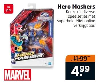 Aanbiedingen Hero mashers - Marvel - Geldig van 01/08/2017 tot 13/08/2017 bij Trekpleister