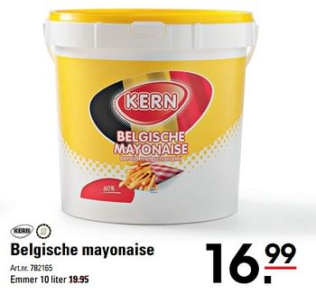 Aanbiedingen Belgische mayonaise - Kern - Geldig van 01/08/2017 tot 21/08/2017 bij Sligro