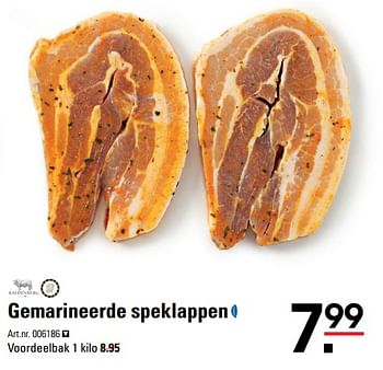 Aanbiedingen 99 gemarineerde speklappen - Kaldenberg - Geldig van 01/08/2017 tot 21/08/2017 bij Sligro