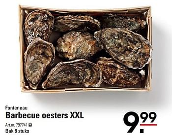 Aanbiedingen Barbecue oesters xxl - Fonteneau - Geldig van 01/08/2017 tot 21/08/2017 bij Sligro