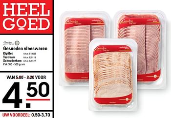 Aanbiedingen Gesneden vleeswaren kipfilet - Gouden Banier - Geldig van 01/08/2017 tot 21/08/2017 bij Sligro