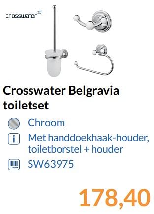 Aanbiedingen Crosswater belgravia toiletset - Crosswater - Geldig van 01/08/2017 tot 31/08/2017 bij Sanitairwinkel