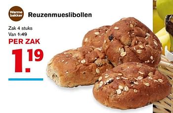 Aanbiedingen Reuzenmueslibollen - Huismerk - Hoogvliet - Geldig van 02/08/2017 tot 08/08/2017 bij Hoogvliet