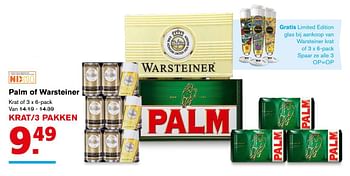 Aanbiedingen Palm of warsteiner - Palm - Geldig van 02/08/2017 tot 08/08/2017 bij Hoogvliet