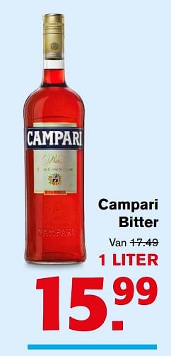 Aanbiedingen Campari bitter - Campari - Geldig van 02/08/2017 tot 08/08/2017 bij Hoogvliet