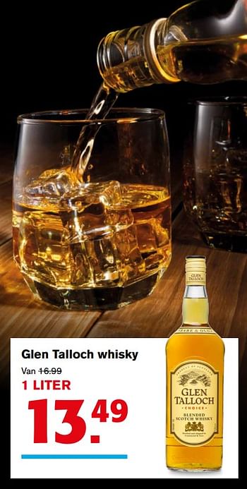 Aanbiedingen Glen talloch whisky - Glen Talloch - Geldig van 02/08/2017 tot 08/08/2017 bij Hoogvliet