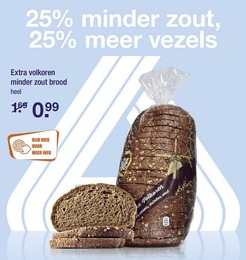 Aanbiedingen Extra volkoren minder zout brood - Huismerk - Aldi - Geldig van 06/08/2017 tot 12/08/2017 bij Aldi