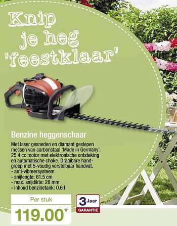 Aanbiedingen Benzine heggenschaar - Huismerk - Aldi - Geldig van 06/08/2017 tot 12/08/2017 bij Aldi