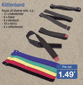 Aanbiedingen Klittenband - Huismerk - Aldi - Geldig van 06/08/2017 tot 12/08/2017 bij Aldi