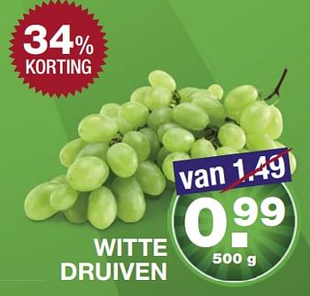 Aanbiedingen Witte druiven - Huismerk - Aldi - Geldig van 06/08/2017 tot 12/08/2017 bij Aldi