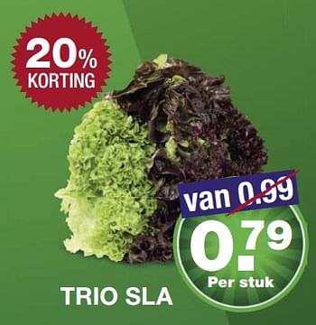 Aanbiedingen Trio sla - Huismerk - Aldi - Geldig van 06/08/2017 tot 12/08/2017 bij Aldi