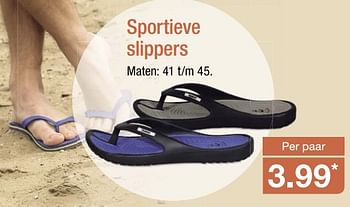 Aanbiedingen Sportieve slippers - Huismerk - Aldi - Geldig van 06/08/2017 tot 12/08/2017 bij Aldi