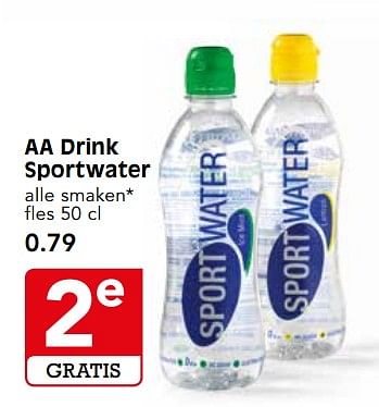 Aanbiedingen Aa drink sportwater - AA-Drink - Geldig van 06/08/2017 tot 12/08/2017 bij Em-té