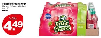 Aanbiedingen Teisseire fruitshoot - Teisseire - Geldig van 06/08/2017 tot 12/08/2017 bij Plus