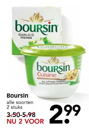 Aanbiedingen Boursin - Boursin - Geldig van 06/08/2017 tot 12/08/2017 bij Em-té