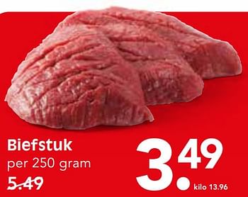 Aanbiedingen Biefstuk - Huismerk - Em-té - Geldig van 06/08/2017 tot 12/08/2017 bij Em-té