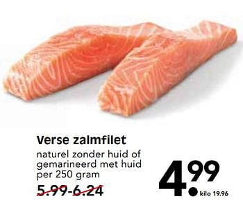 Aanbiedingen Verse zalmfilet naturel zonder huid of gemarineerd met huid - Huismerk - Em-té - Geldig van 06/08/2017 tot 12/08/2017 bij Em-té