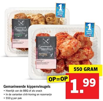 Aanbiedingen Gemarineerde kippenvleugels - Huismerk - Lidl - Geldig van 07/08/2017 tot 13/08/2017 bij Lidl