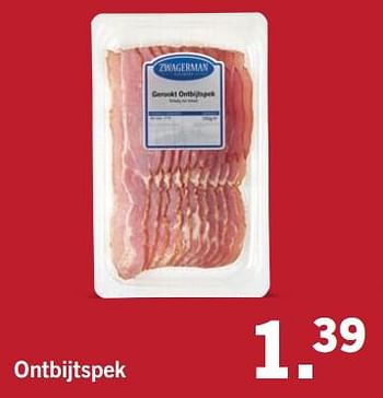 Aanbiedingen Ontbijtspek - Huismerk - Lidl - Geldig van 07/08/2017 tot 13/08/2017 bij Lidl