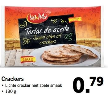 Aanbiedingen Crackers - Sol &amp; Mar - Geldig van 07/08/2017 tot 13/08/2017 bij Lidl