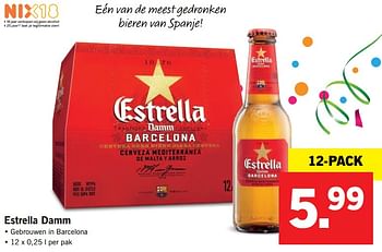 Aanbiedingen Estrella damm - Estrella Damm - Geldig van 07/08/2017 tot 13/08/2017 bij Lidl