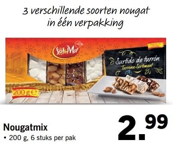 Aanbiedingen Nougatmix - Sol &amp; Mar - Geldig van 07/08/2017 tot 13/08/2017 bij Lidl
