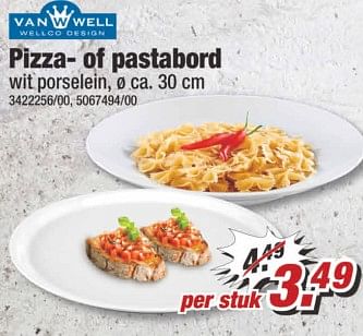 Aanbiedingen Pizza- of pastabord - Van Well - Geldig van 07/08/2017 tot 13/08/2017 bij Poco