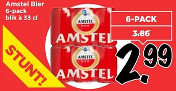 Aanbiedingen Amstel bier - Amstel - Geldig van 06/08/2017 tot 12/08/2017 bij Vomar