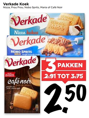 Aanbiedingen Verkade koek - Verkade - Geldig van 06/08/2017 tot 12/08/2017 bij Vomar