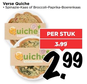Aanbiedingen Verse quiche - Huismerk Vomar - Geldig van 06/08/2017 tot 12/08/2017 bij Vomar
