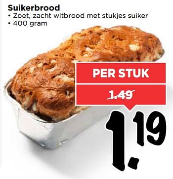Aanbiedingen Suikerbrood - Huismerk Vomar - Geldig van 06/08/2017 tot 12/08/2017 bij Vomar