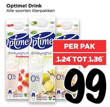Aanbiedingen Optimel drink - Optimel - Geldig van 06/08/2017 tot 12/08/2017 bij Vomar