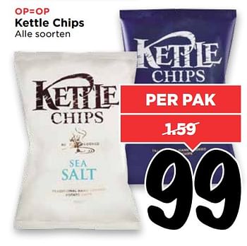 Aanbiedingen Kettle chips - Kettle - Geldig van 06/08/2017 tot 12/08/2017 bij Vomar