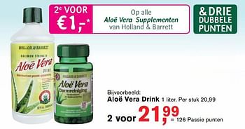 Aanbiedingen Aloë vera drink - Huismerk - Essenza - Geldig van 07/08/2017 tot 27/08/2017 bij Holland & Barrett