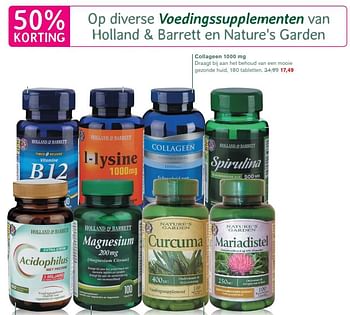 Aanbiedingen Collageen 1000 mg - Huismerk - Essenza - Geldig van 07/08/2017 tot 27/08/2017 bij Holland & Barrett