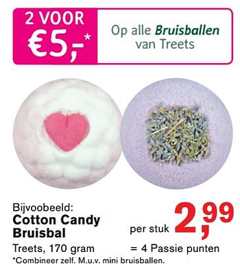 Aanbiedingen Cotton candy bruisbal treets - Treets - Geldig van 07/08/2017 tot 27/08/2017 bij Holland & Barrett