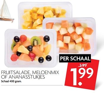 Aanbiedingen Fruitsalade, meloenmix of ananasstukjes - Huismerk - Deka Markt - Geldig van 06/08/2017 tot 12/08/2017 bij Deka Markt