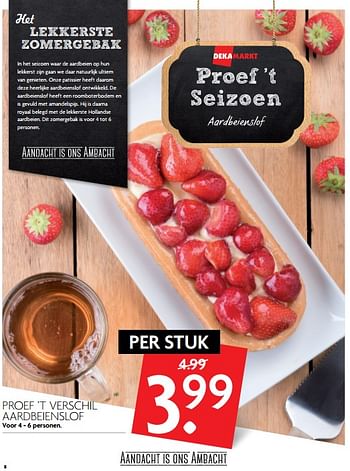 Aanbiedingen Proef `t verschil aardbeienslof - Huismerk - Deka Markt - Geldig van 06/08/2017 tot 12/08/2017 bij Deka Markt
