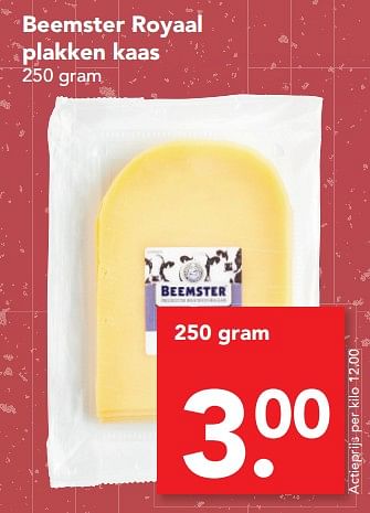 Aanbiedingen Beemster royaal plakken kaas - Beemster - Geldig van 06/08/2017 tot 19/08/2017 bij Deen Supermarkten