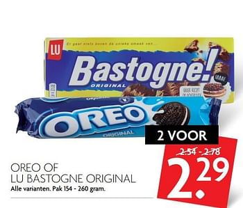 Aanbiedingen Oreo of lu bastogne original - Huismerk - Deka Markt - Geldig van 06/08/2017 tot 12/08/2017 bij Deka Markt