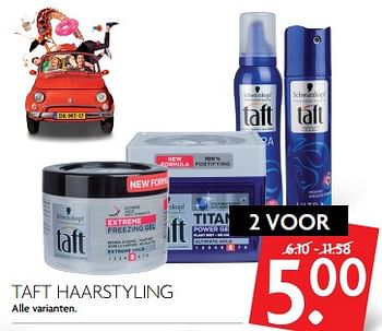 Aanbiedingen Taft haarstyling - Taft - Geldig van 06/08/2017 tot 12/08/2017 bij Deka Markt