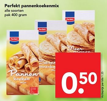 Aanbiedingen Perfekt pannenkoekenmix - Perfekt - Geldig van 06/08/2017 tot 19/08/2017 bij Deen Supermarkten