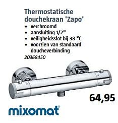 Aanbiedingen Thermostatische douchekraan zapo - Mixomat - Geldig van 07/08/2017 tot 28/08/2017 bij Bauhaus