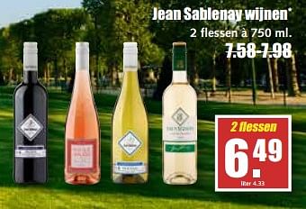 Aanbiedingen Jean sablenay wijnen* - Rode wijnen - Geldig van 07/08/2017 tot 12/08/2017 bij MCD Supermarkten