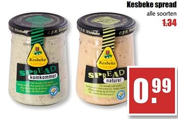Aanbiedingen Kesbeke spread - Kesbeke - Geldig van 07/08/2017 tot 12/08/2017 bij MCD Supermarkten