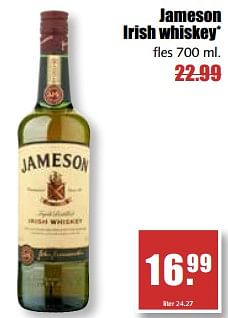 Aanbiedingen Jameson irish whiskey - Jameson - Geldig van 07/08/2017 tot 12/08/2017 bij MCD Supermarkten